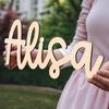 1pc Personalized Wooden Name Sign,Custom Name,Wooden Letter Wall Decor,Multi Color Select,Perfect Gift For Home Decor,