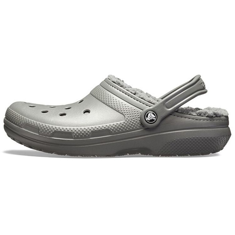 Crocs Classic Clog Round Toe Lace-Up Clogs Unisex Footwear Gray 203591-0EX