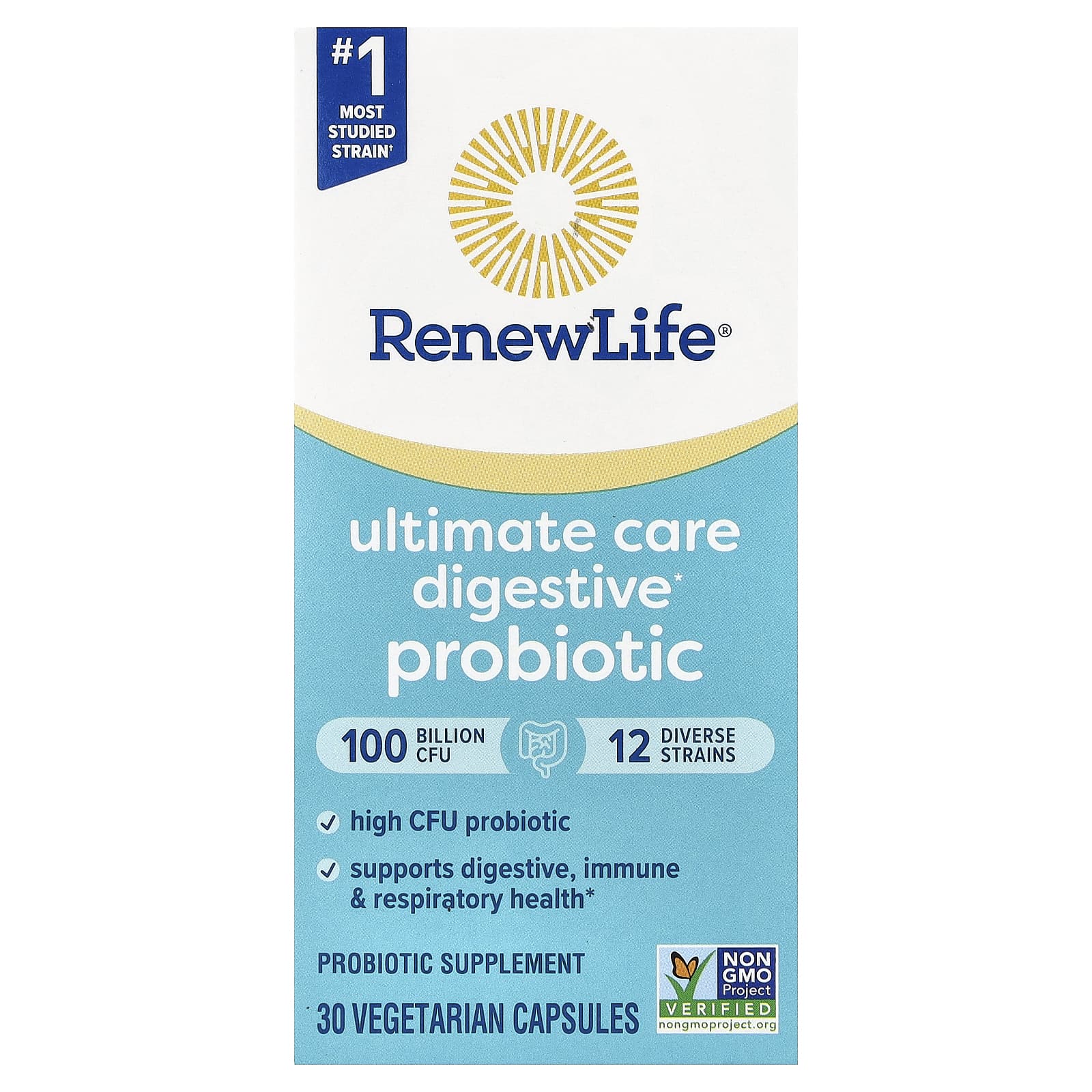 

Ultimate Flora, Ultimate Care Probiotic, 100 Billion Active Cultures, 30 Veggie Caps