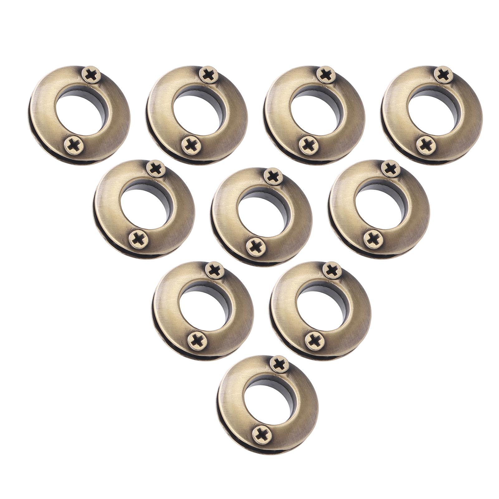 10 шт. круглые люверсы двухсторонние закатанные люверсы металлические люверсы для одежды обуви кожаных изделий античный бронзовый