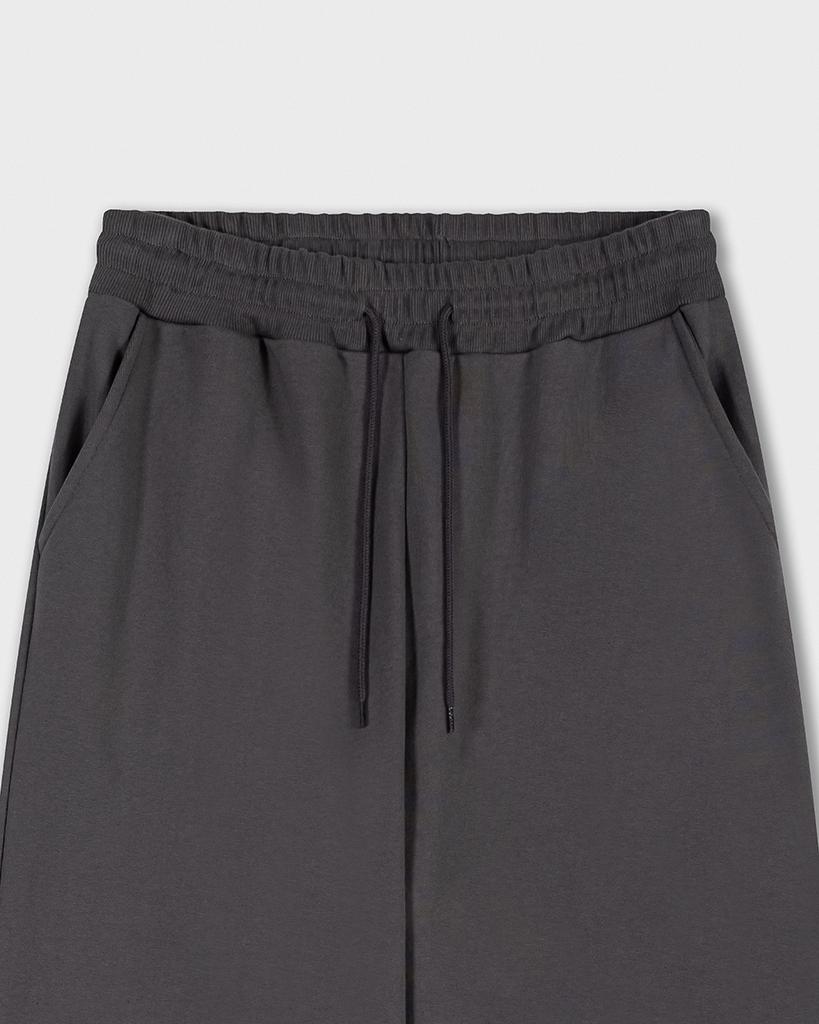 WORK ON BODY OFF Solid Cotton Jogger Pants [Dark Gray]