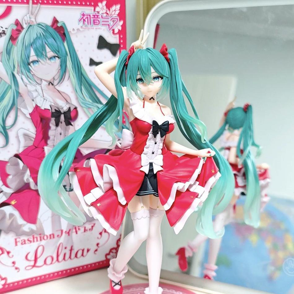 20cm Anime Figure Hatsune Miku The Artist Bunny Girls Sexy Action Figure Cute And Charming Car Ornaments Playthings Kid Collectible Model Doll Toy
