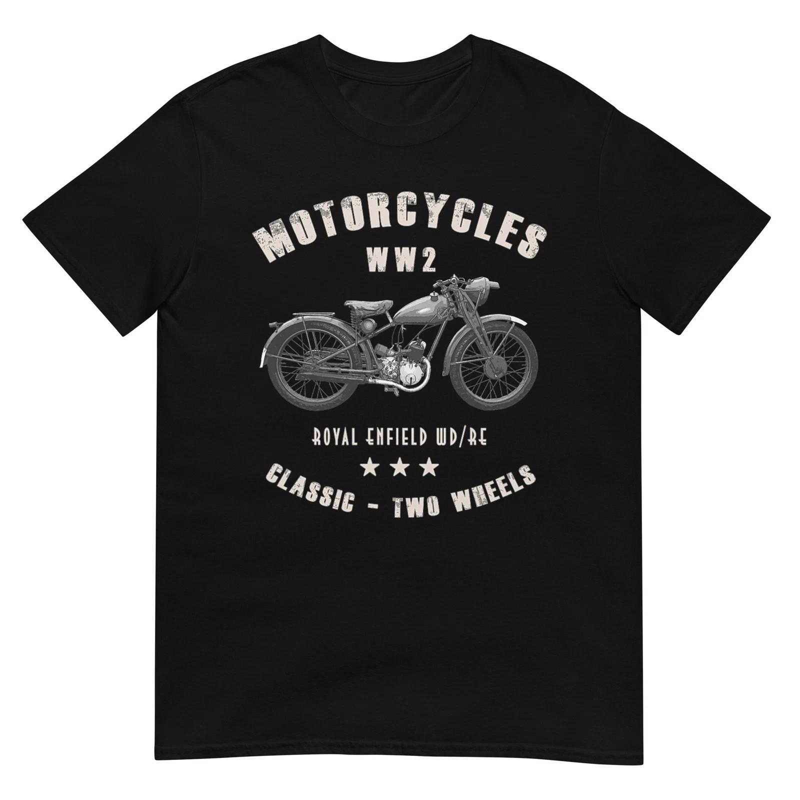 Royal Enfield WDRE Classic Motorcycle WW2 T-Shirt XL