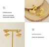 European-American Fashion Stainless Steel Irregular Design Earrings - Versatile Titanium Statement Jewelry