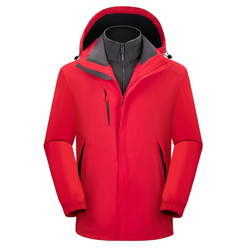 

Ruishijia 3-в-1 Теплая уличная рабочая куртка с капюшоном M-3XL