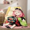 Anime Sofadecken für den Winter A-Spy×Family Warm Knie Bett Fleece Camping Flauschig Weich Decken King Size Mikrofaser Bettwäsche