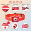 Pet Positioning Collar Crisp Bell Faux Leather Pet Tracking Device Protective Collar for Apple