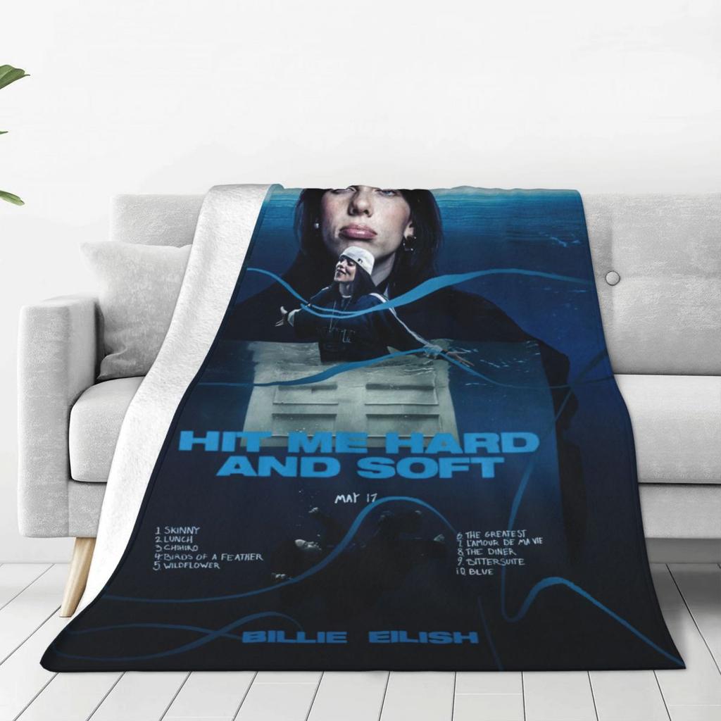 Hit Me Hard And Soft Merch Deka Billies Fleece Přehoz na postel Útulný Super Měkký pro Auto Přikrývka