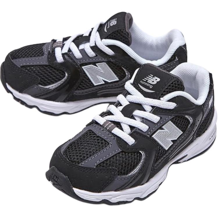 New Balance NB 530 Comfortable Versatile Shock Absorbing Breathable Low Top Walking Shoes Baby Shoes Black IZ530CC