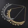 Elegant Gold Alloy Waist Chain with Rhinestone Tassels for Women
