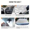 2Pcs Car Windshield Protector Car Exterior Protection Prevent Snow Ice Sun Shade Dust Frost Freezing Snow Windshield Cover