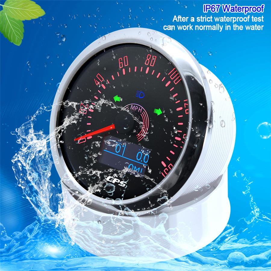 85mm 3in1 Digital GPS Speedometer Gauge w/COG Trip 160MPH For Car Marine Yacht