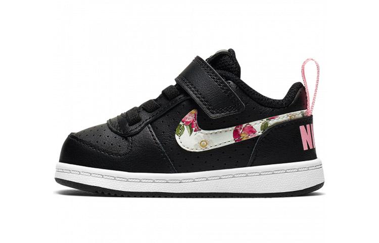 Nike Court Borough Low Vintage Floral Black Pink TD 25