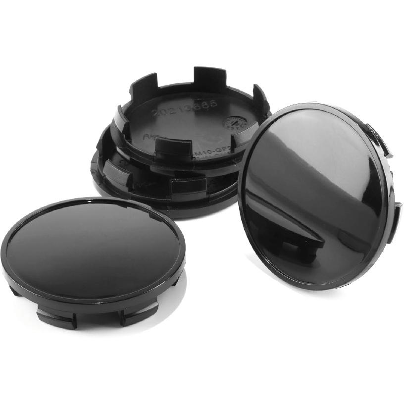 4Pcs Wheel Center Caps for F150 Focus Mustang Wheel Rim Outer 65mm(2.56in) Inner 59mm(2.32in) Black Hub Caps, Replacement 2M5V-1A096