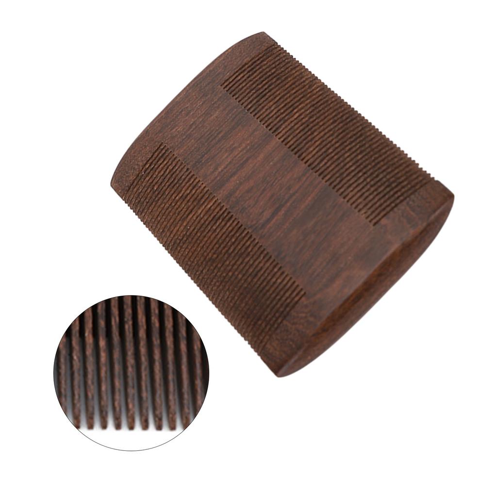 Beard Comb Professional Black Sandalwood Double Sided Fine Teeth Lice Removal Comb Grooming Stying Tool