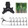 6mm Quick Connection Y-Type Automatic Water Distributor 1/2" 3/4" Thread Tap Adapter for 1/4" Pipe Garden Lawn Micro Irrigation