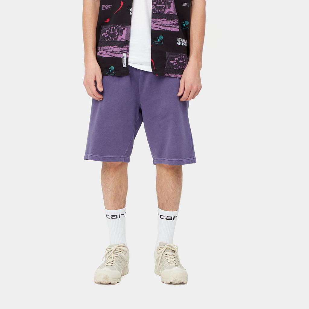 Carhartt WIP SS22 Nelson Sweat Shorts Men Shorts Purple I030130-0NR-XX