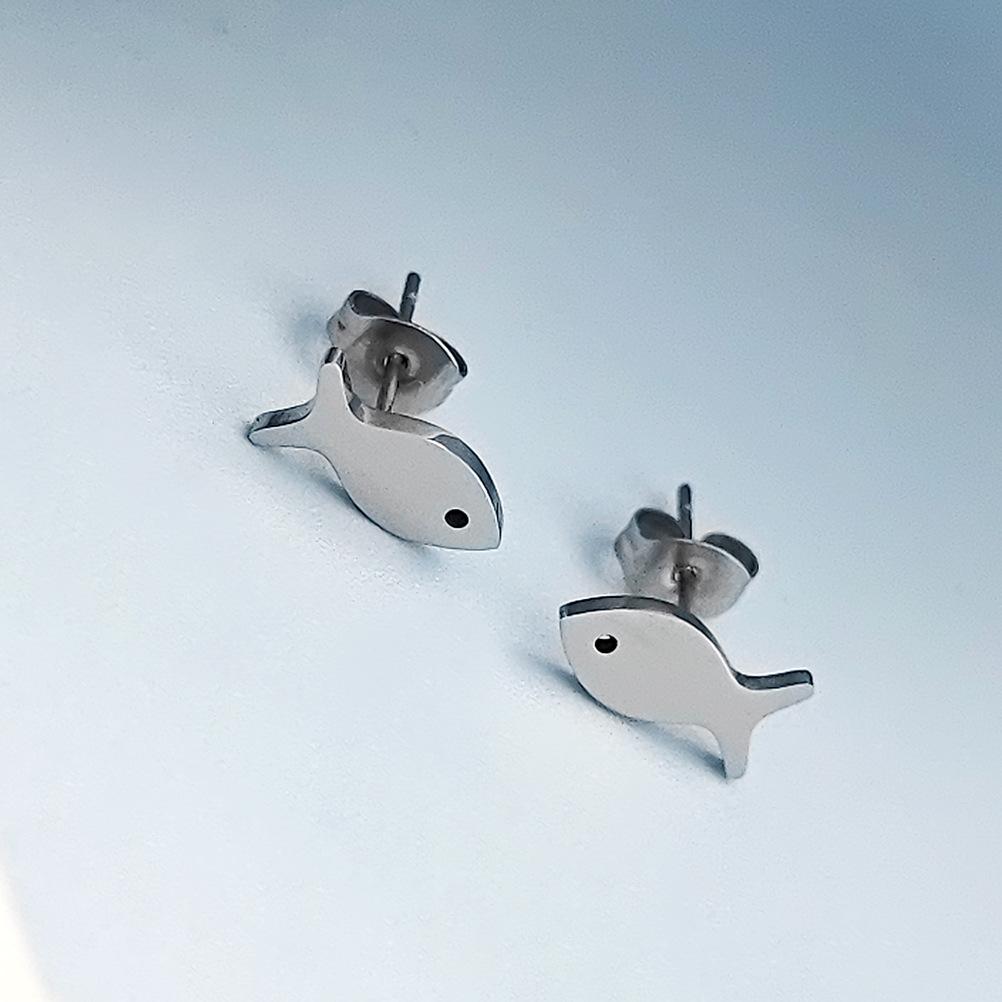 Creatief Ontwerp Vijf Kleine Visscholen Zwemmen Stroomopwaarts Inspirerend Koppel Ketting Armband voor Vrouwen Mannen Roestvrij Staal Sieraden