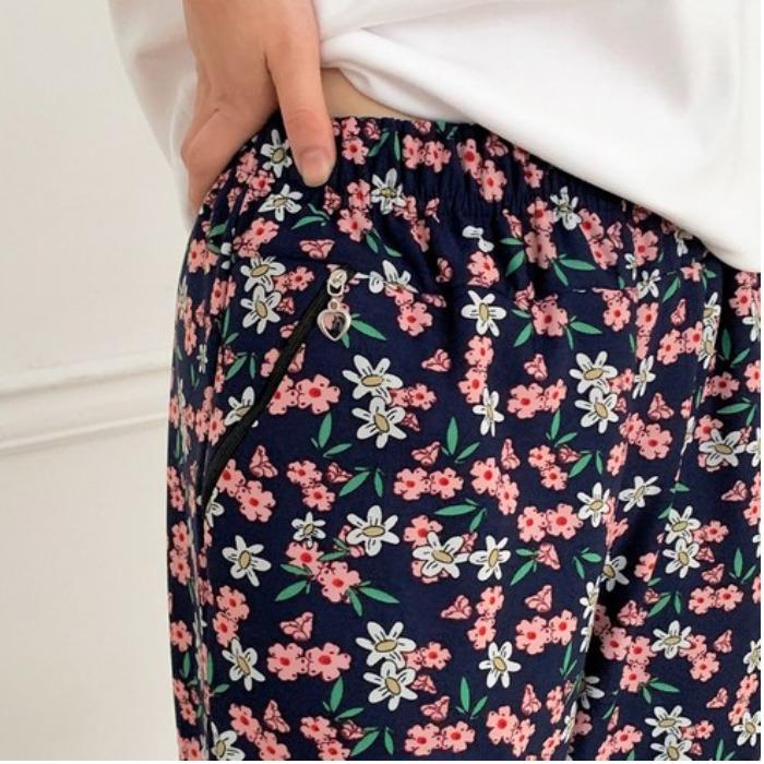 Unisex Winter-Arbeitshose „Choncance“ mit Blumenmuster, 2-teiliges Set