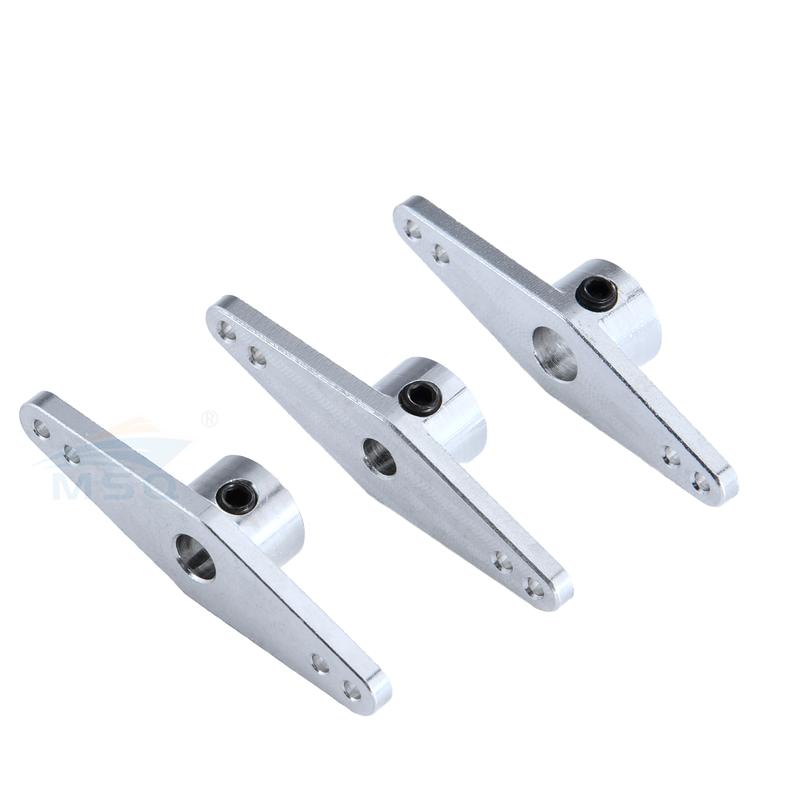 Rc Boat Alloy Rudder Steering Arm With 4/5/6mm Shaft Hole L Shaped Arm Straight Arm Boat Spare Parts