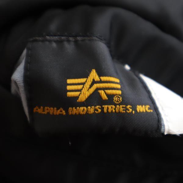 ALPHA INDUSTRIES reversible Flight jacket S black military Men's Used