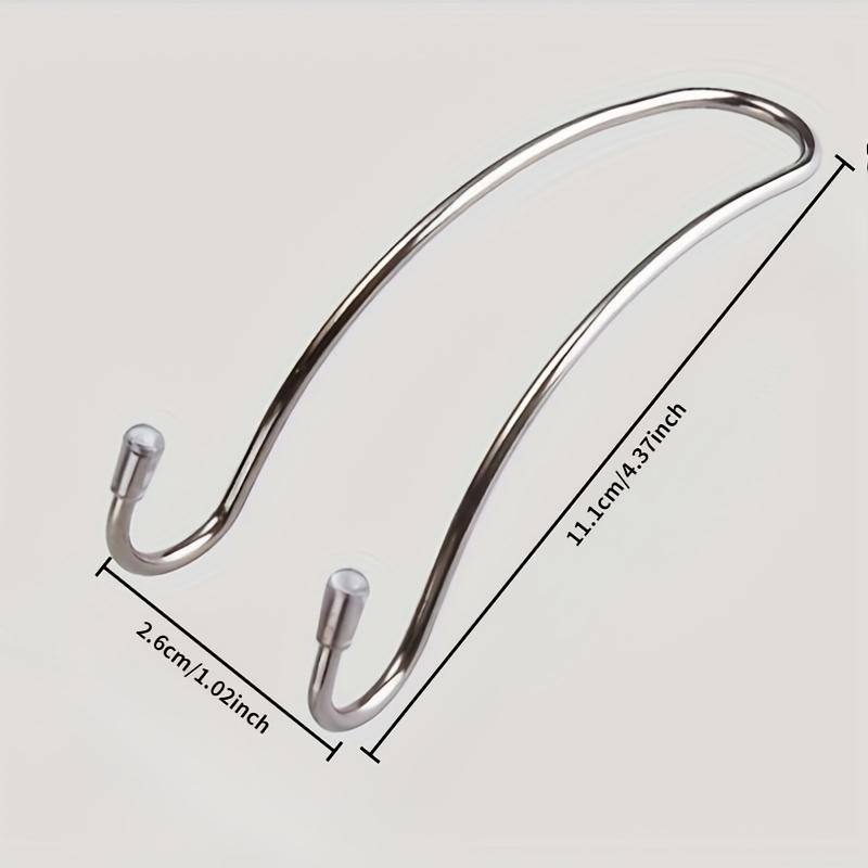 Set of 2 Car Seat Hooks That Automatically Hide Behind The Rear Headrest, Serving As Organizers for Car Additions
