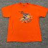 Vintage Y2K Charlotte Checkers Minor League Hockey Shirt Large 21x27 Orange