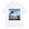 2026 Erinnere dich, wer du bist Dinosaurier Huhn Lustige T-Shirts Street Fashion Trend T-Shirt Wounisex Freizeit Kurzarm Lustiges T-Shirt