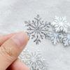 6PCS Sparkling Acrylic Christmas Snowflakes Scrapbook DIY Jewelry Decor Crafts Accessories