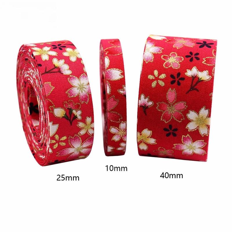 1m Flowers Ribbon Press Cloth Strip DIY Handmade Materials Headwear Hair Bows Clothing Shoes Hats Crafts