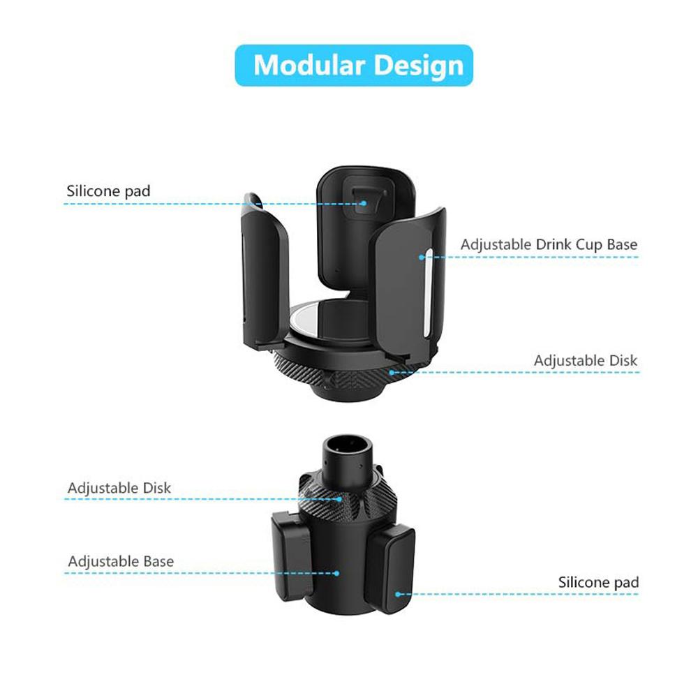 Auto Multifunktionale Getränkebecherbasis mit Verstellbarem Becherhalter Aufgewerteter Ausziehbarer Auto-Becherhalter
