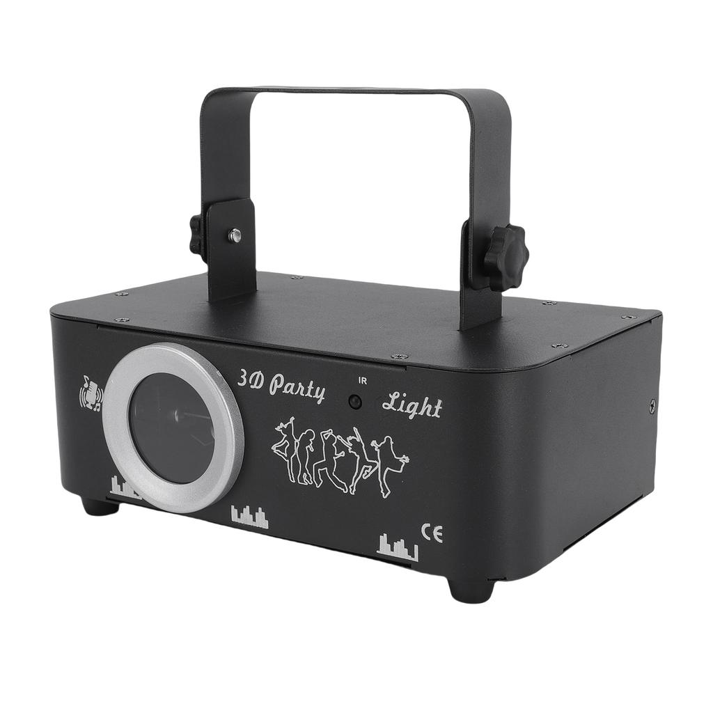 3D Animation RGB DJ Stage Light, 50W Disco Projector Light, DMX512, Sound Activated, Remote Control, Party Lighting for