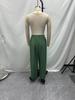 2025 European Autumn/Winter Women's Cotton Linen Wide-Leg Pants with Pockets - Loose & Slimming Design
