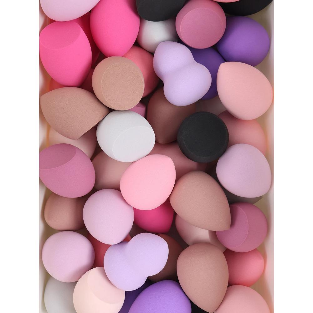 4x6cm Beauty Sponge 6/12/24Pcs Random Color & Shape Makeup Blender for Liquid Cream Powder Cosmetic Foundation Tool