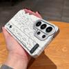 Inside Magnetic for  Case for Samsung Galaxy S26 S23 S22 S2 S24 Ultra Plus Wristband Bracket Snake Pattern Cover