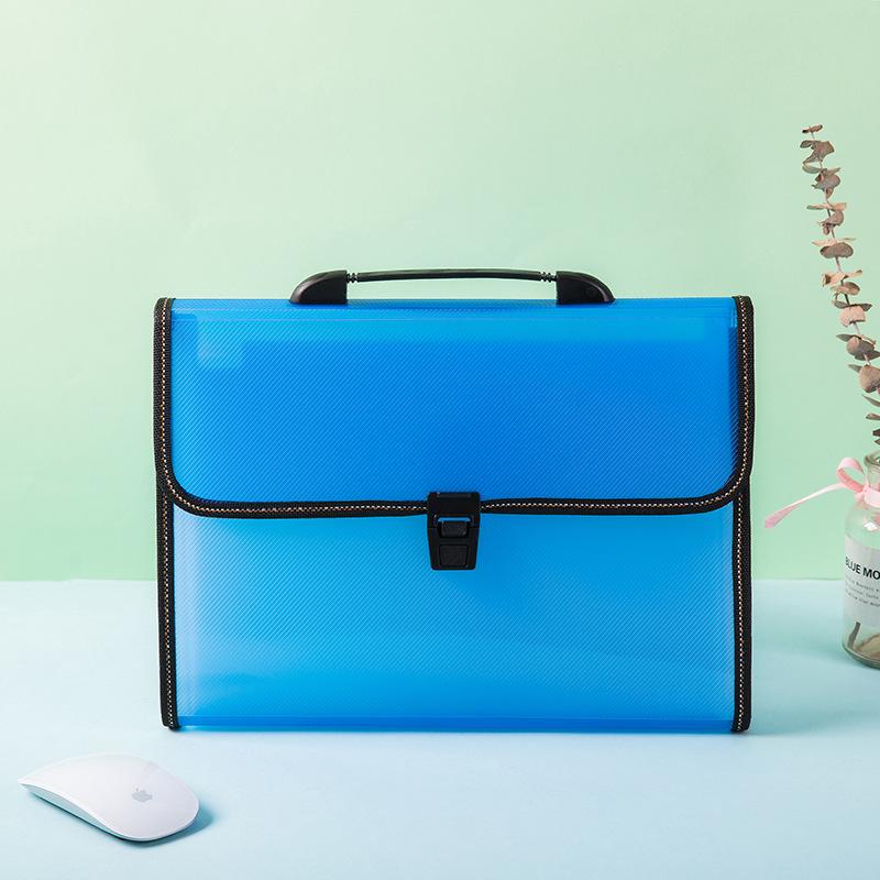 Сумка-гармошка A4, твил: 13-слойный многослойный органайзер для файлов для студентов A4: 33x26x3 cm