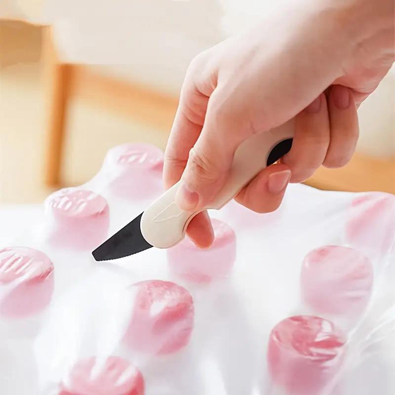 1 stk Multifunksjonell Dobbelthodet Eskekniv Husholdnings Brukskniv Utpakking Pakke Anti-kutt Hånd Bærbar Ekspress Utpakkingskniv