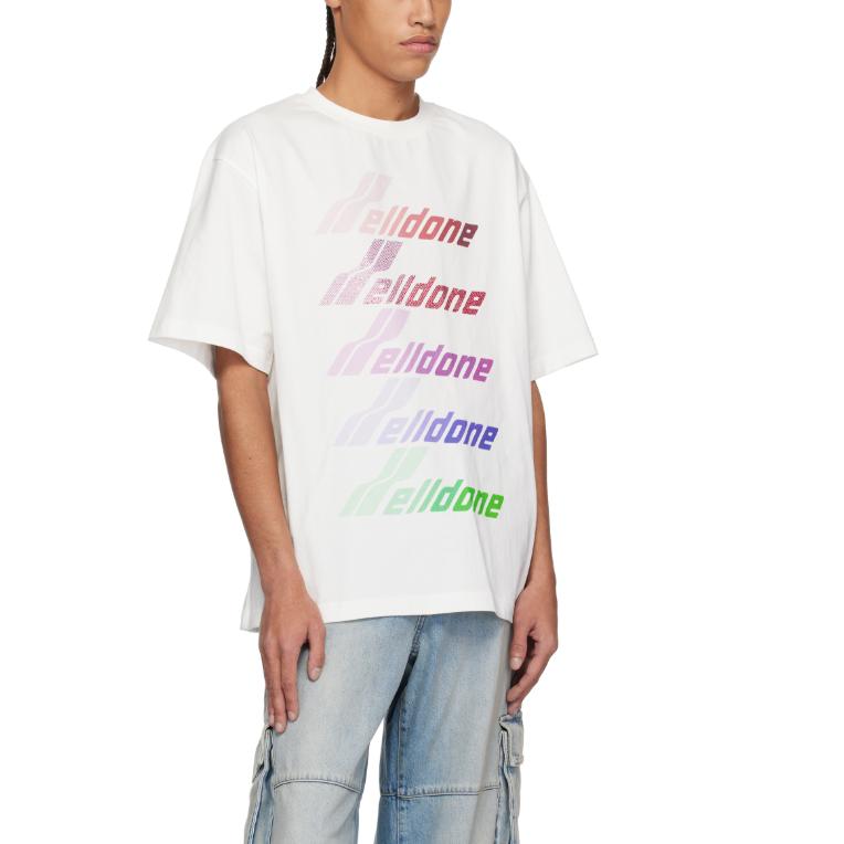 WE11DONE Multi Logo T shirt WDTT125765UWH
