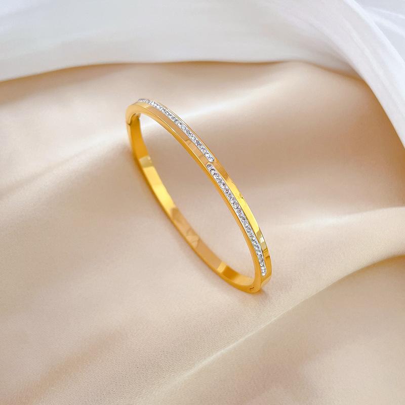 Acciaio al Titanio, Chiave Personalità Gatto, Zircone Temperamento Splendido Collana Interamente Ricoperta di Diamanti, Catena Versatile per Clavicola Femminile, Catena in Acciaio al Titanio