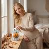 Halloween Resin Figurine Holding Pumpkin Sculpture for Indoor Home Decor Collectible Ornament