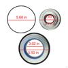 2017426 201483 Front Axle Seal Set O Rings Vacuum Seals for Super Duty F250 F550 F450