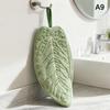 Hot Plant Leaves Hot Plant Cartoon Hand Towel Double-Layer Absorbent Thickened Quick Drying With Hanging Design Bathroom Kitchen