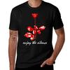 Genieße die Stille 3 T-Shirt Trendiges Lässiges Kurzarmshirt T-Shirt