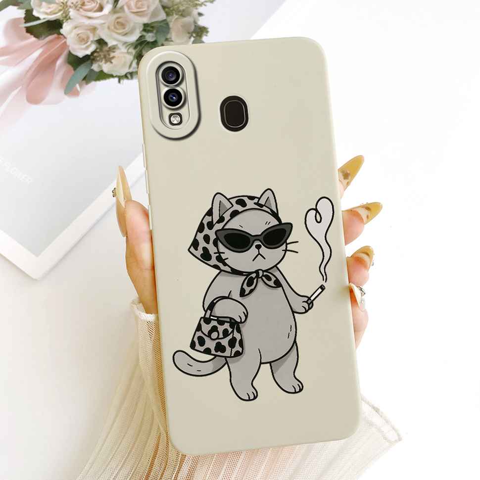 Flower Painted Cover For Samsung Galaxy A20s A20 A20e Luxury Girl Phone Cases For Samsung A20 A 20 s 20e A20s Soft Funda