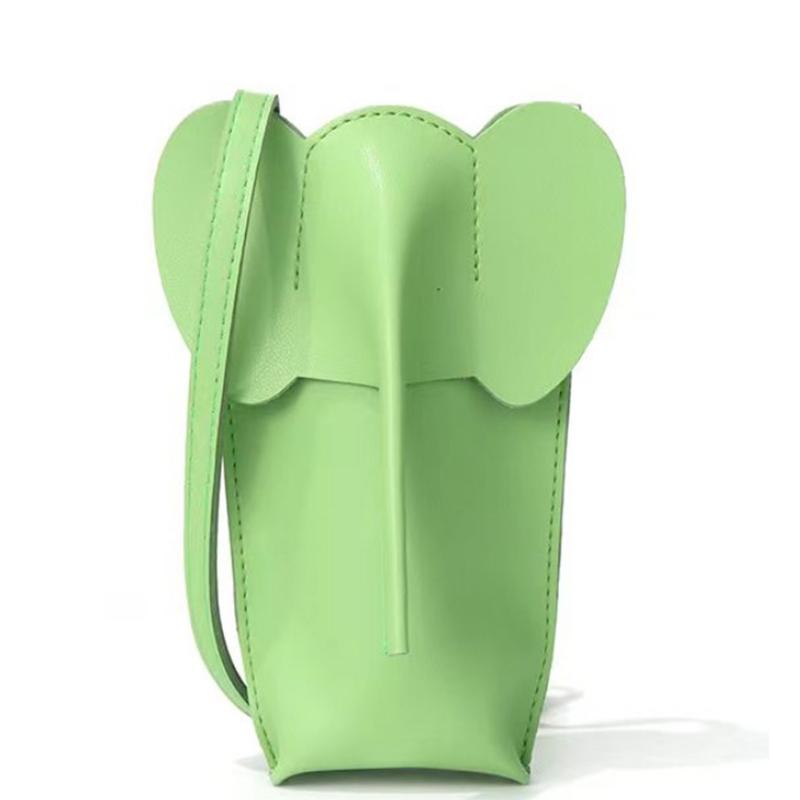 

Кожа PU Мини-кошелек для монет в виде слоненка Женская сумка Подвеска Креативный держатель для карт Хранение Помады Конверт Застежка-молния Мешок для денег