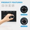 Stereo audio AUX audio audio pasivní manuální rozbočovač box audio sdílení palec 4-cestný 3,5mm přepínač, 3,5mm přepínač, přepínač, reproduktor, sluchátka, přepínač,