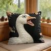 D Scream Animals Retro Cushion Cover Silky Short Plush Invisible Zipper Dustproof Sofa Pillow Case For Home Decor