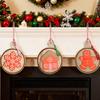 Handcrafted Wooden Holiday Cookie Decorations Safe For Kids Pet Nontoxic Paint Efficient Christmas Ornament