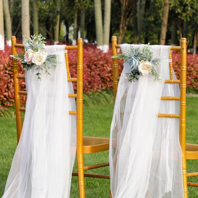 Artificial Chair Back Flower Simulation Fake Decorative Flower Outdoor Wedding Landscaping Layout