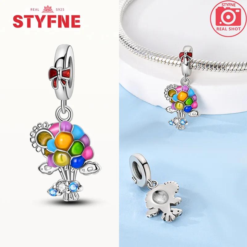 Copperhouse & Balloons Charm Flower Colored Beads Collection Fit Original Bracelet Pendant Diy Fine Jewelry For Women Gift